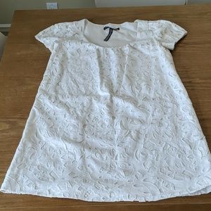 Robert Rodriguez white A-line mini